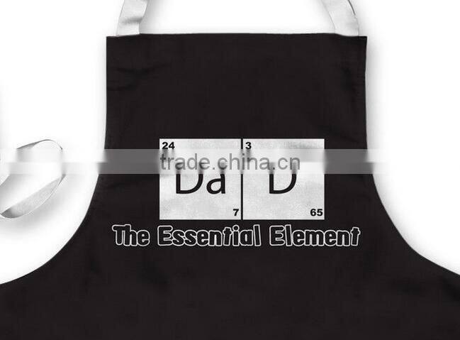 cheap wholesale aprons cotton silk screen printed aprons fabric printed aprons