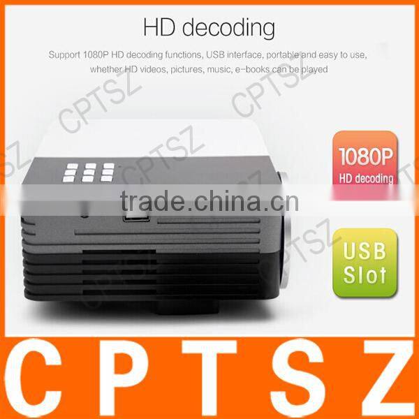 New Arrival GM-50 HD Home Theater Mini LED TV Projector Beamer SD/HDMI/VGA/AV/USB Power LCD Projector
