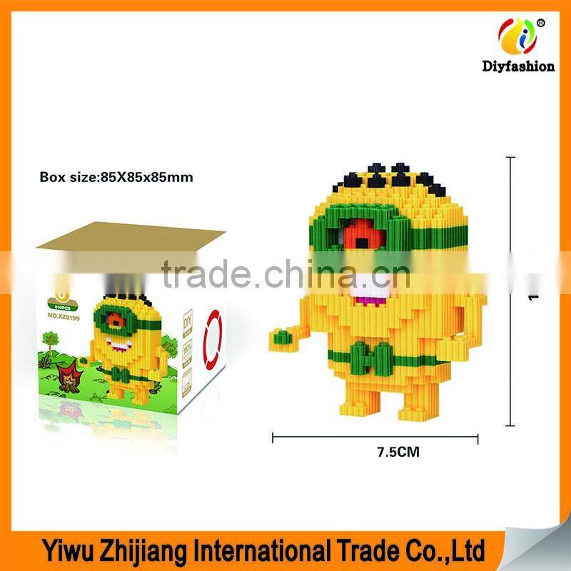 Hot Sale 3D Cartoon Figure Mode Mini Diamond Building Blocks Toys for Childrens Intelligence Development
