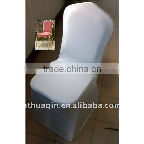Spandex chair cover with organza sash and fashion banquet chair cover