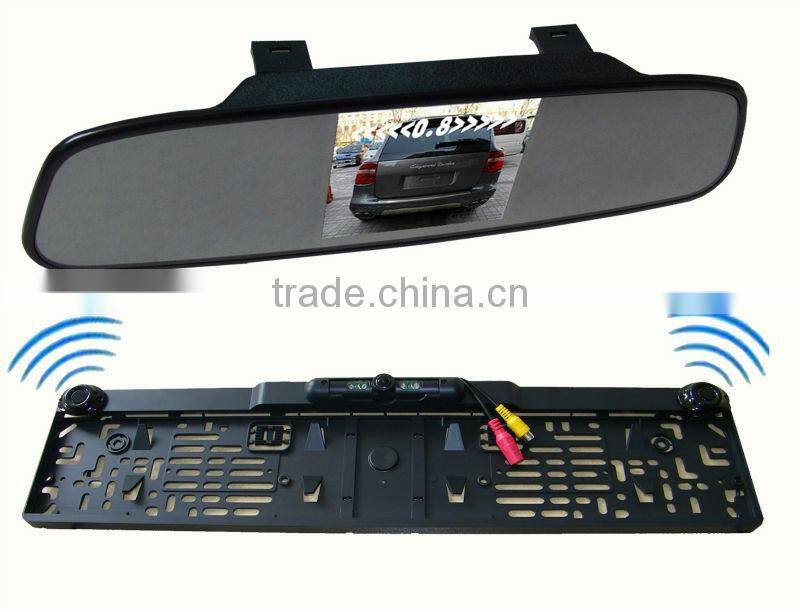 License plate night vision car camera with LED hights-CAM-120