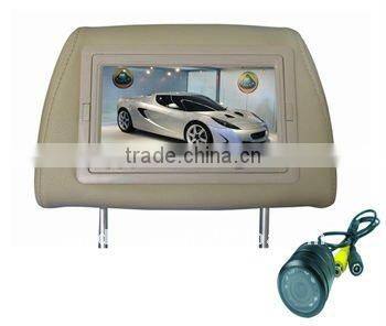 Connect with Car DVD VCD 7 inch Headrest Monitor Pillow