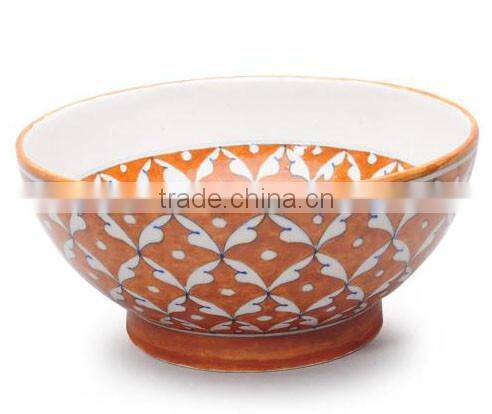 Vintage Blue Pottery Crockery Bowls Dinnerware