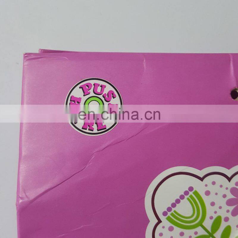 Custom printing cheap recyclable shopping food paper bag with led light