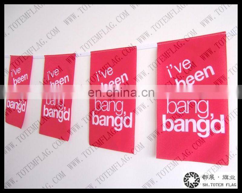 Decorative outdoor flags , Durable String Flags , Bunting National Flag