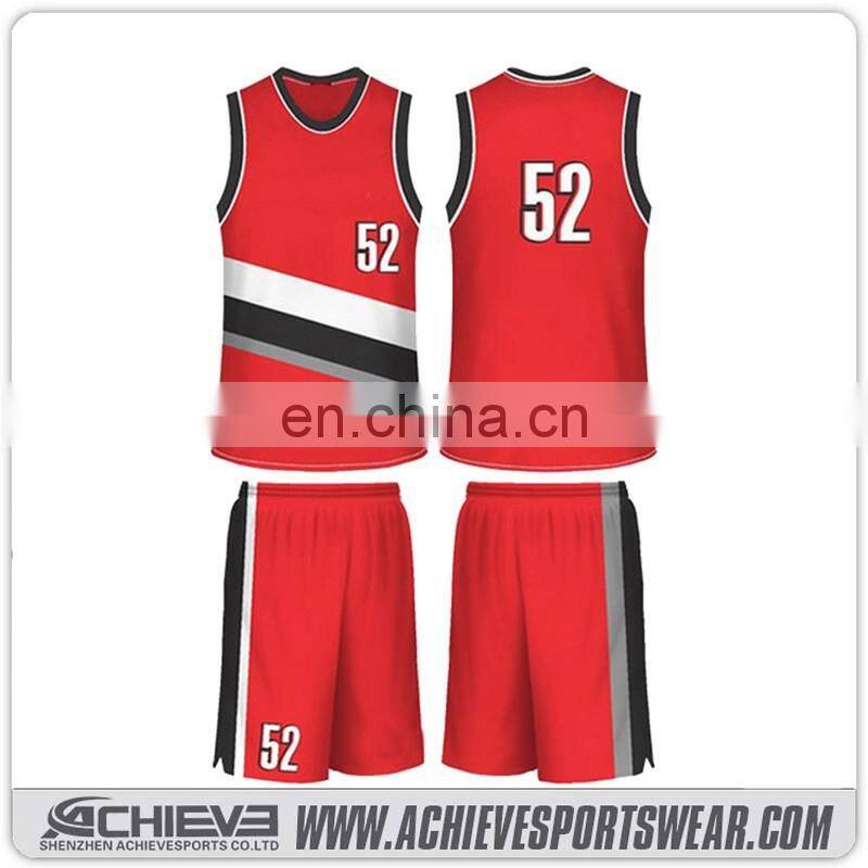 2017 latest basketball jersey design sublimation design your own logo