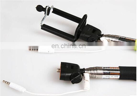 good quality Bluetooth selfie stick build in shutter universal for mobile phones