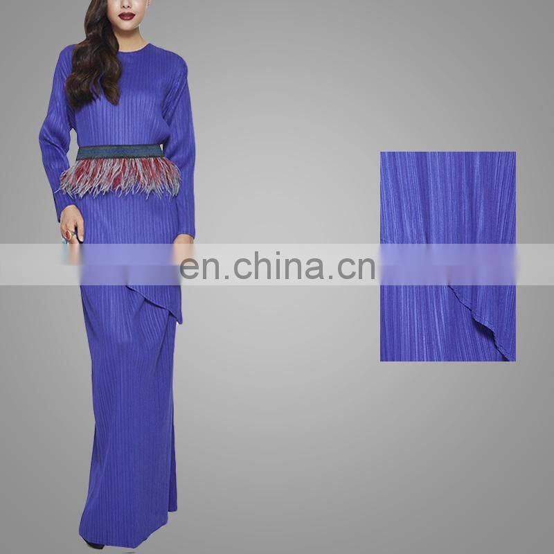 Modern Pleated Baju Kurung Beautiful Abaya 2017 Islamic Wear