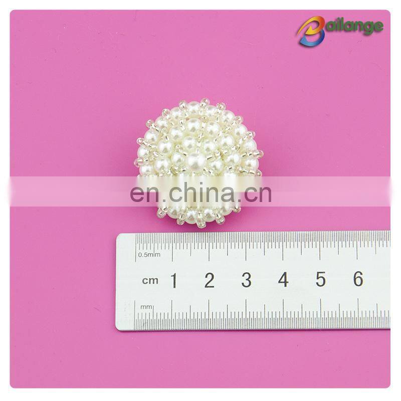 Wholesale handmade accessories beaded manufacturing polyester button