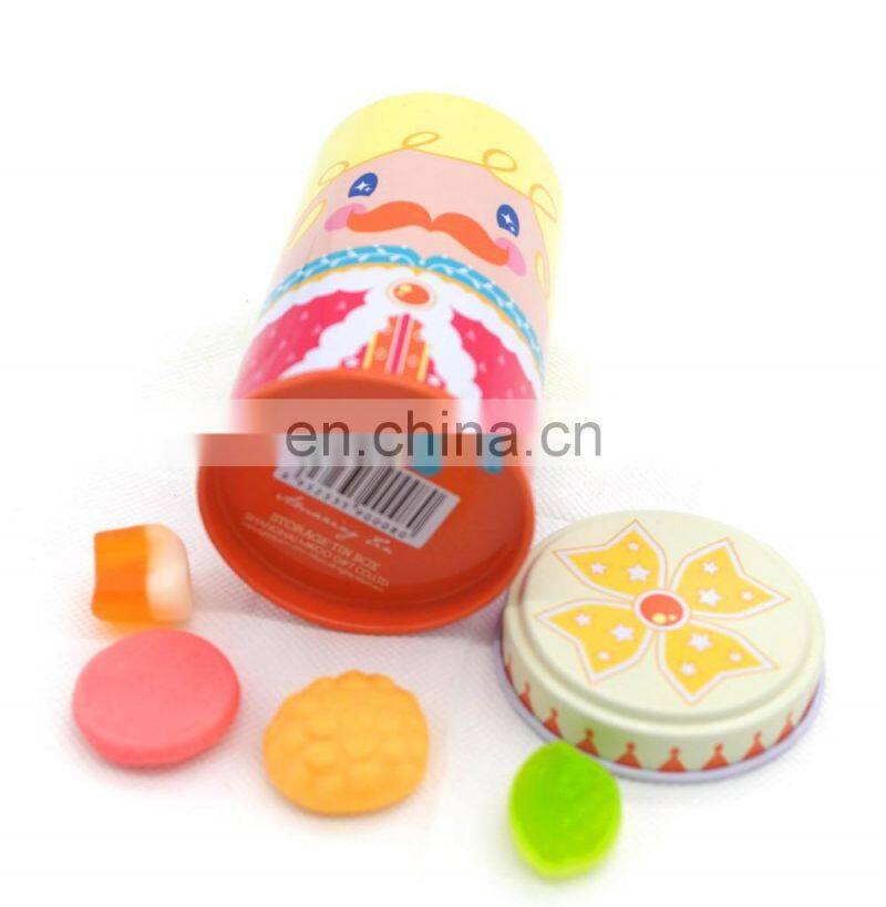 Custom food grade small round candy tin box wholesale