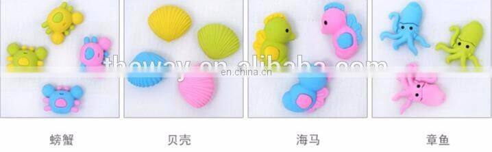 Squid Mates Sea Animal 3D Erasers