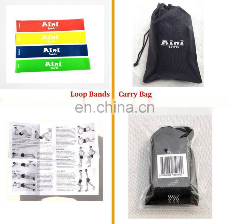 China Wholesale Top Grade Custom Logo Color Weight Competition Resistance Loop Bands,Crossfit Exercise Fitness Loop Bands
