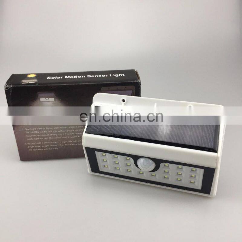 Solar Lights Bright 20LED Solar Power Led Security Lights with Motion Sensor Wireless Waterproof Wall Lights