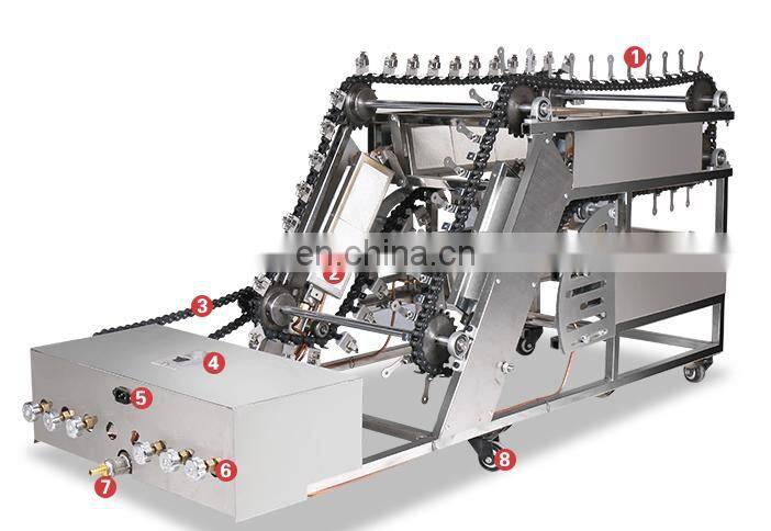 High efficiency smokeless automatic grill machine/ multi-function chain drive barbecue machine