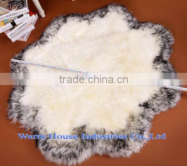 Wholesale Circular Sheepskin Rugs Carpet for Home Decorative