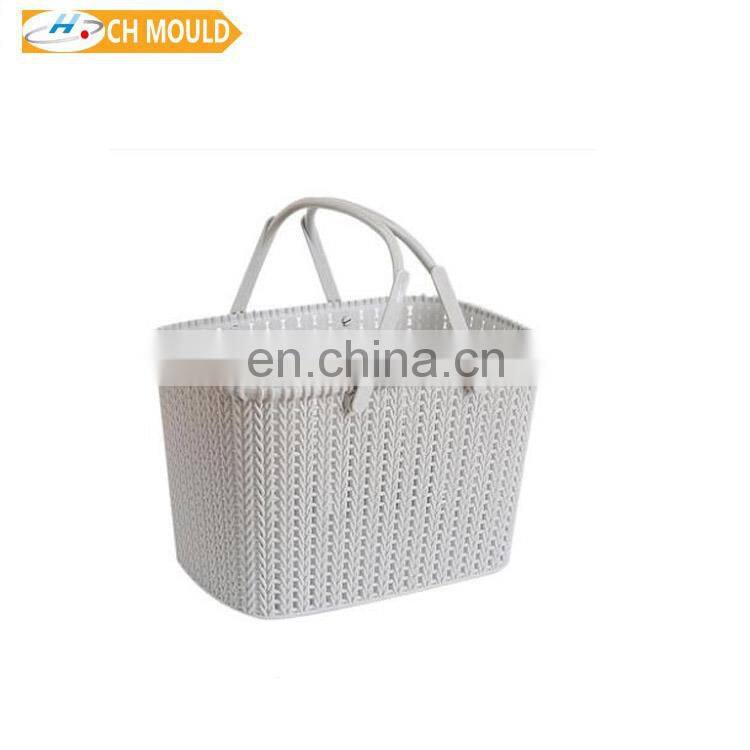 Hot sell plastic shower stool and basket moulds in Taizhou