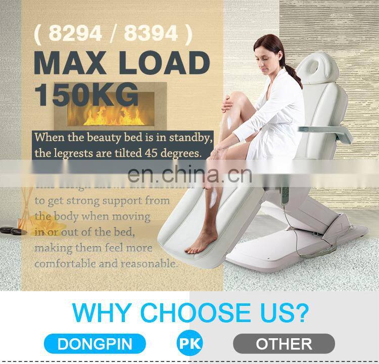 3 motors Parlour facial chair electric beauty bed salon furniture cama para masaje