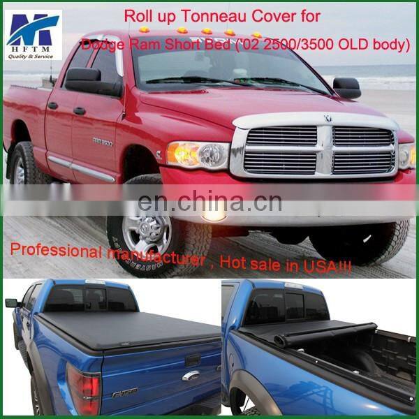 HFTM factory price Pickup bed tonneau cover for Dodge Ram Short Bed roll up truck cab covers