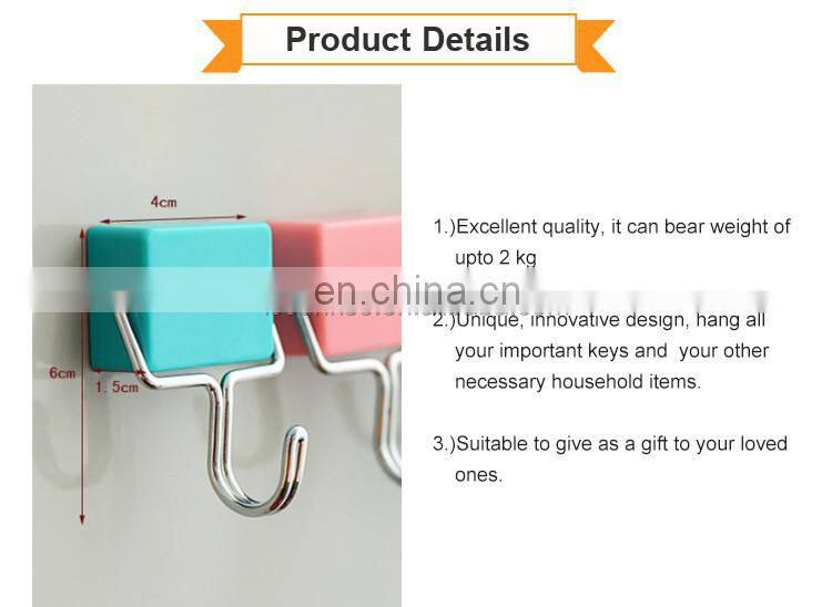 Strong Colorful Plastic Fridge Hook Magnet