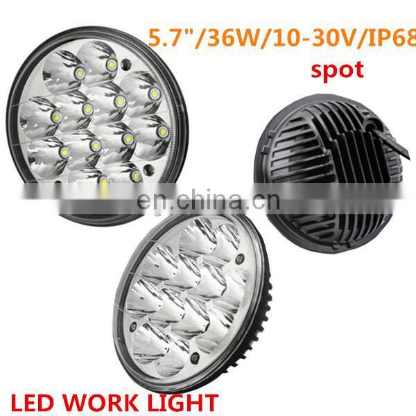 36w led spot driving light 3000 lumens led lamps