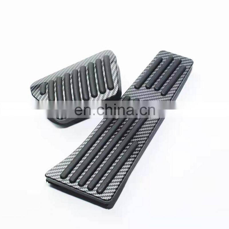 Car Accessories Metal Foot Pedal Pads Carbon Fiber Brake Accelerator Pedal Gas Brake Car Pedal Pad For Suziki Jimny