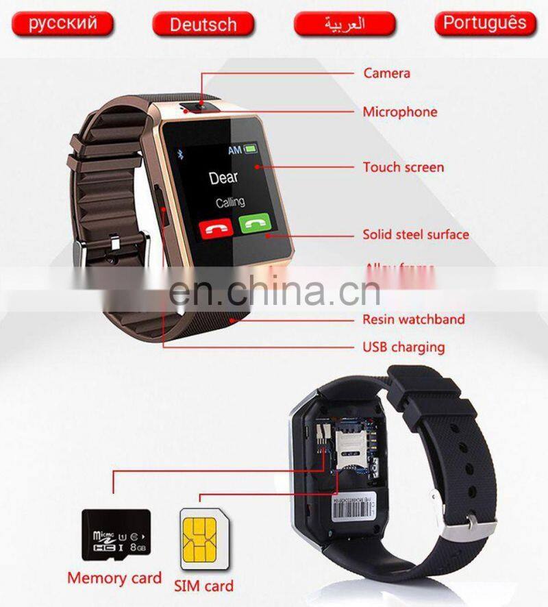 DZ09 Smart Watch With Camera Photpgraph Message Remind Support TF Card SIM Fitness Tracker Sport Smartwatch a1 DZ09