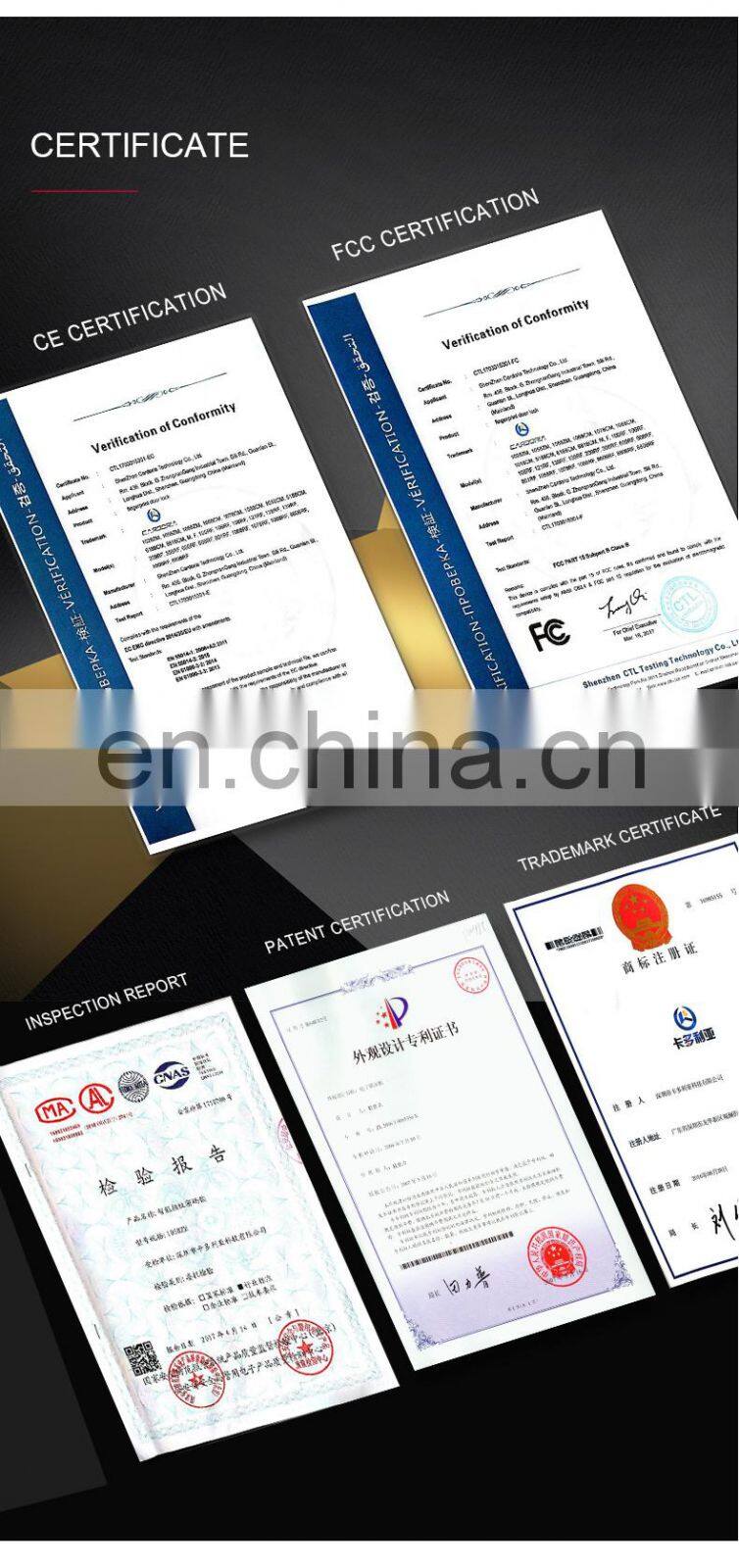 TUYA APP Smart Fingerprint Door Lock Electronic Biometric Password Hotels Smart Door Lock Manufacturer