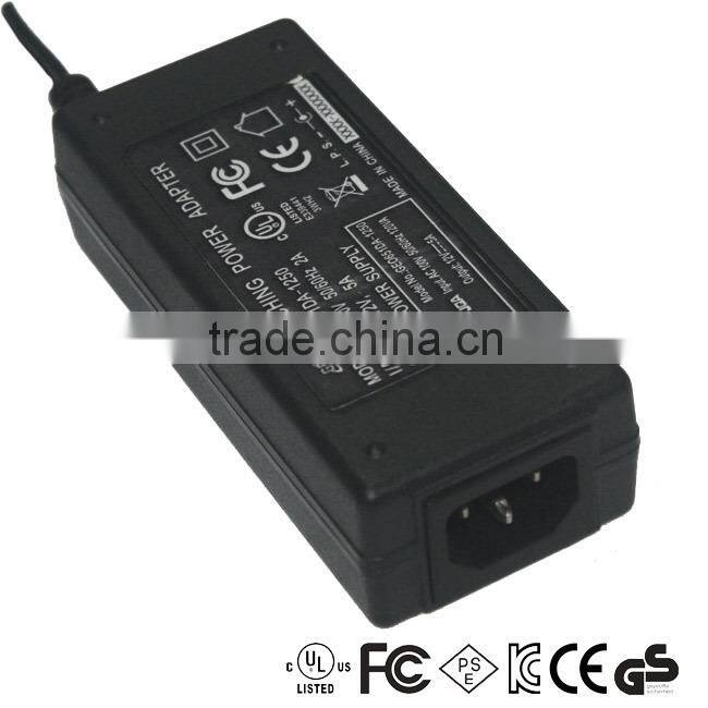UK /US /EU /AU plug 12V 5A 60W dc switching Power Supply adapter