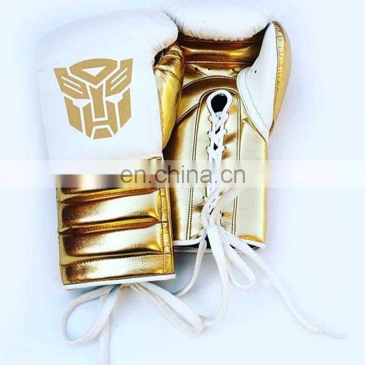 Fashion PU Leather Boxing Gloves for Training Martial Arts New Black Red OEM Logo Thai Color Material Adults People Origin Type