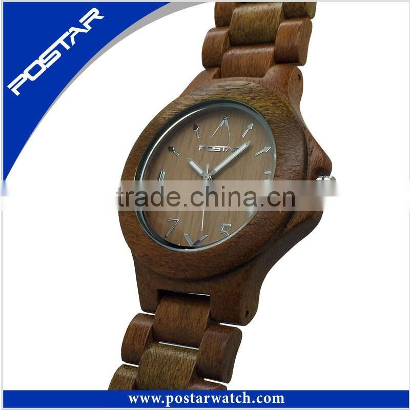 2016 Fashion Ebony Watch OEM Men's and Women's Wooden Watch