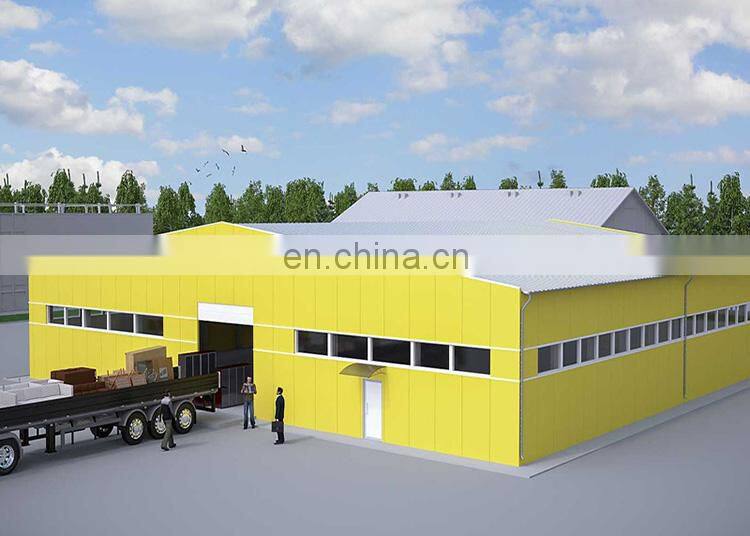 Autocad 3D Drawing Steel Structure Workshop Prefab Warehouse
