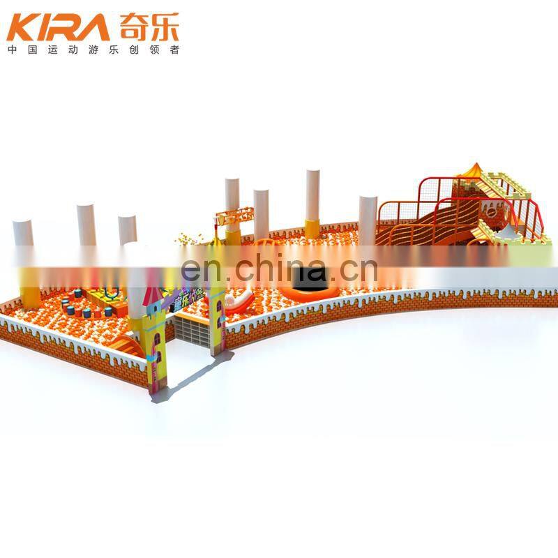 Indoor Playground Sponge Soft Play ball pool with slide Ocean Ball Pool For Kids