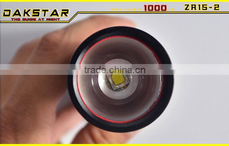 DAKSTAR NEW ZR15-2 XM-L U2 1000LM 18650&26650 Zoom Dimmer Flashlight LED Flashlight