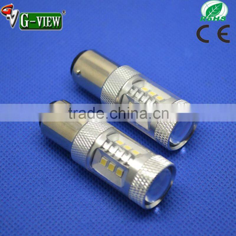 led car light on hot sale New, High lume s25 2323 led car bulb 1156/1157 9440/9443 15smd led car bulb