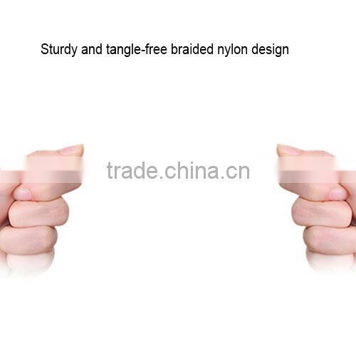 Original MFI fabric braided cell phone data cable round usb cables