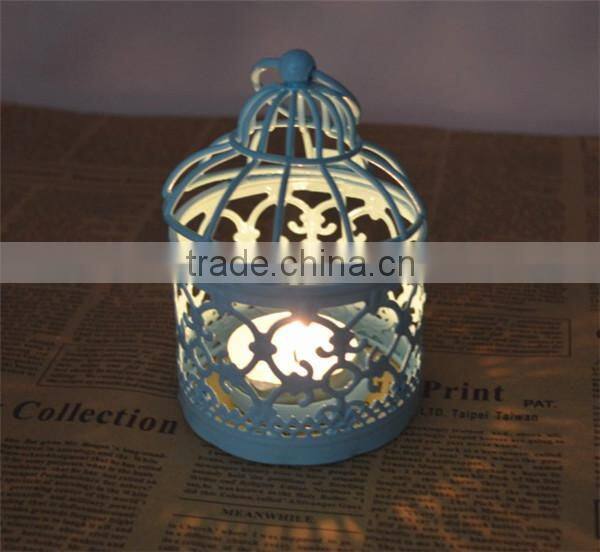 2014 new Bird cage metal lantern for wedding&home decor