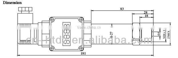 Scene adjustable pressure transmitter with LED display