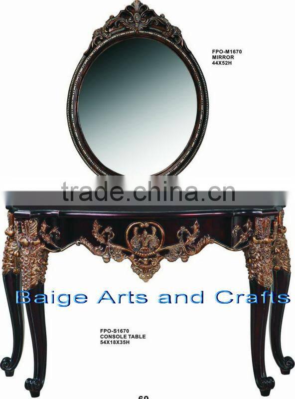 Cheap Modern Living Room Console Mirror Table Design s-1670