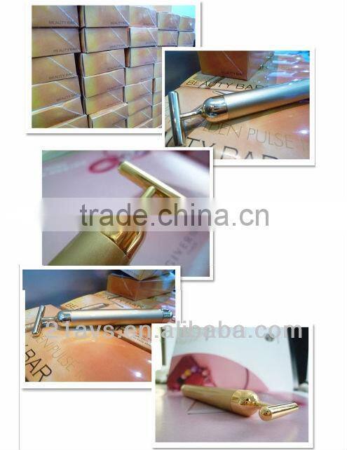24k golden T shape Bar face lifting device home