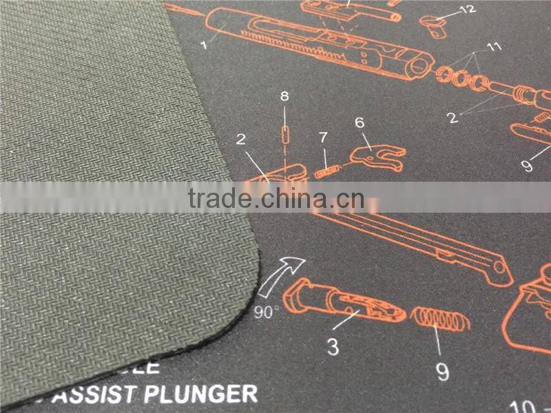 2016 new gun design custom AR-15,AK47,Glcok,1911 gun cleaning mat