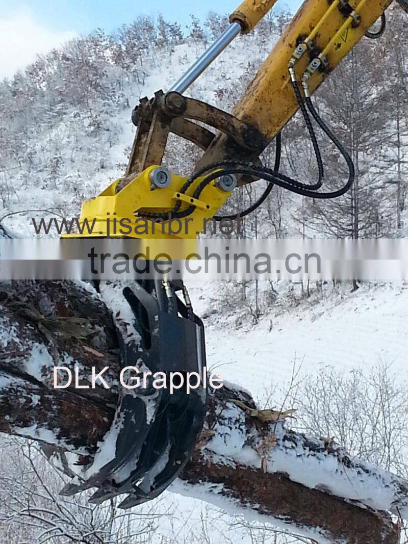 wood grapple wood grab for excavator yuchai YC 18-8 mini excavator