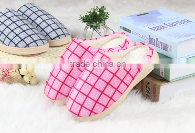2015 korea style couples slipper outdoor indoor cotton slippers Soft bottom anti-slip slippers