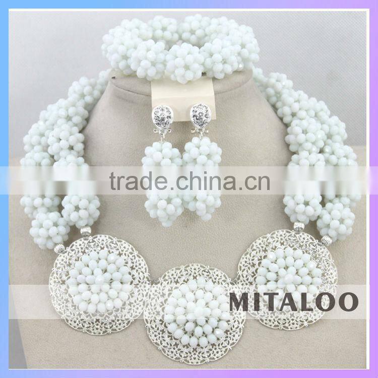 Mitaloo Red Bead Necklace Set Bead Necklace Nigerian African Bead Jewelry Sets MT0002