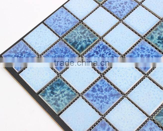 48*48 crystal glaze interior floor decoration mosaic for pool