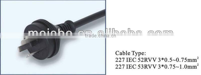 3 Pins China ac adapter power plug