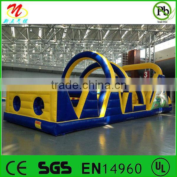 For kids entertainment attractive outdoor homemade playground inflatable obstacle equipment