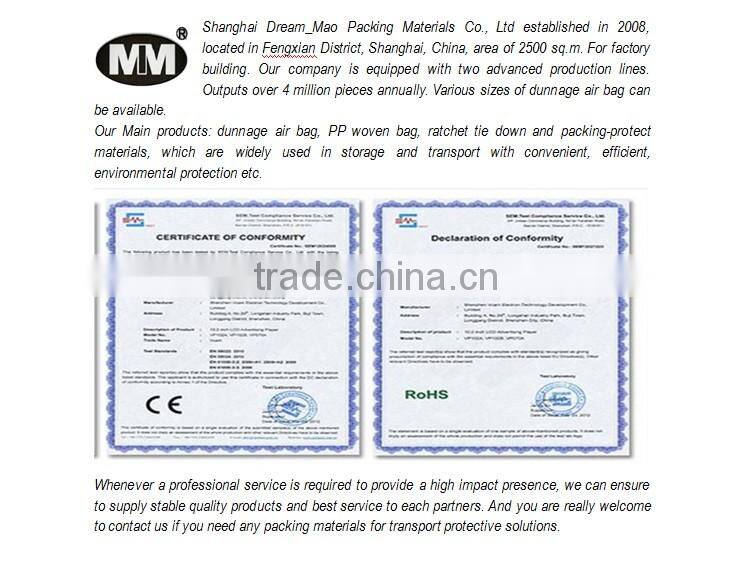 packing filler plastic air inflatable bag packaging