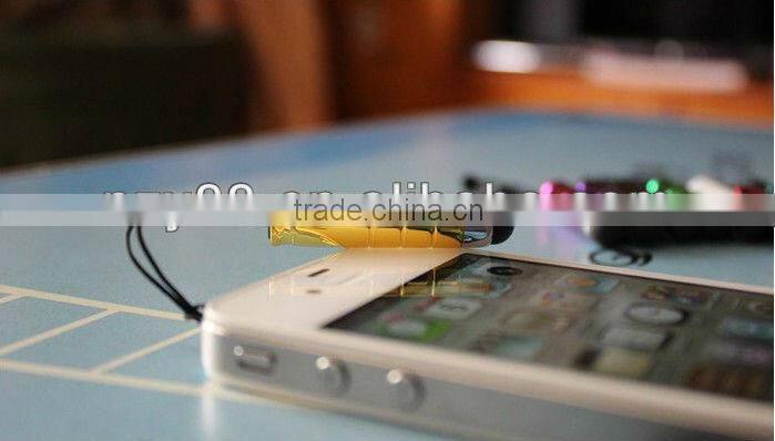 Mini high sensitive stylus touch screen pen with 3.5mm dust plug