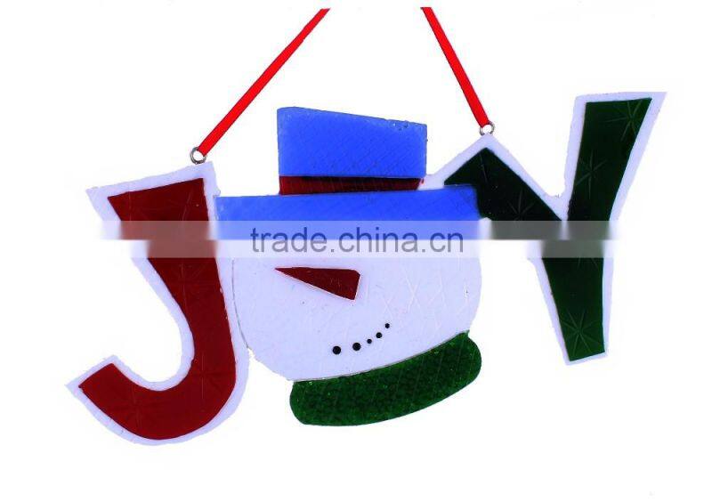 New design Christmas letters JOY ornament