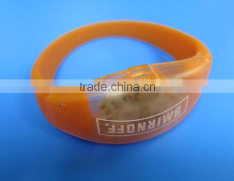 Hot Selling voice control led bracelet sound activated glow bracelet for party clubs concerts dancing christmas